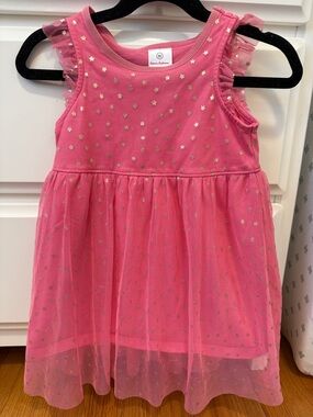 Sleeveless pink party dress 2T
